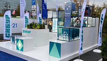 Оформление экспозиции на площадке выставочного павильона компании "Сибур" - фото 7